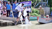 1 Juta 10 Ribu Benih Ikan Ditebar di Danau Tempe