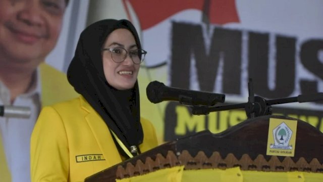 Ketua DPD II Golkar Luwu Utara, Indah Putri Indriani.