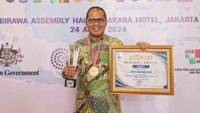 Makassar Raih Juara 1 Standar Pelayanan Minimal Awards dari Kemendagri, Danny: Harus Dipertahankan