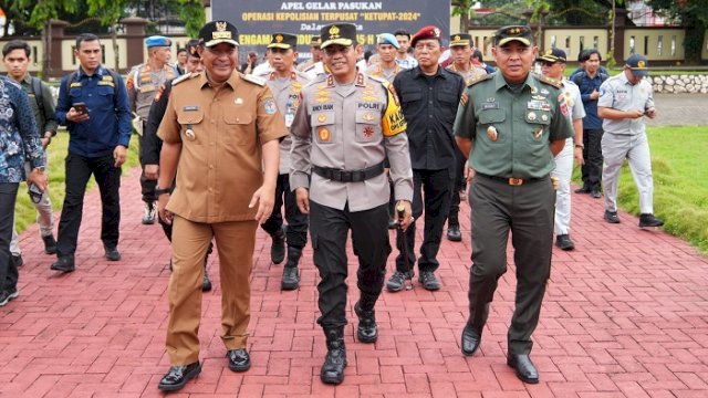 Operasi Ketupat di Sulsel Libatkan 4.561 Personel, Pj Gubernur Ingatkan Petugas Jaga Kesehatan