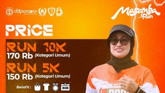 Pendaftaran Masamba Run Dibuka hingga 15 Juli, Target 2000 Pelari