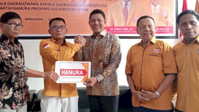 Pilwalkot Makassar: Usai Terima Surat Tugas Hanura, Najmuddin Optimis Cukupkan Kursi Dukungan