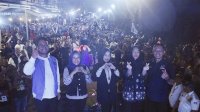 Sapa Ribuan Warga Manggala, Seto-Rezki Yakin Menang Besar di Pilwali Makassar