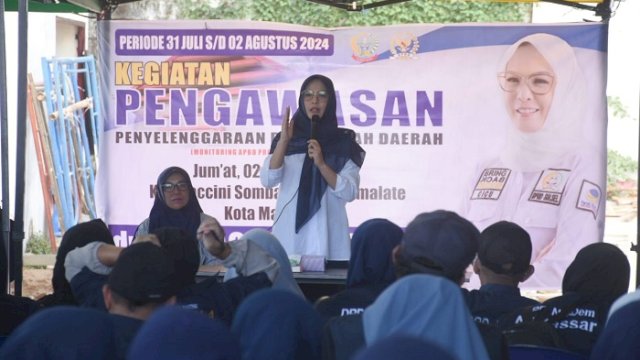 Anggota DPRD Sulsel, Andi Rachmatika Dewi kembali turun ke daerah pemilihan (dapil) yakni Makassar A, tepatnya di Kelurahan Maccini Sombala, Kecamatan Tamalate, Kota Makassar, Jumat (2/8/2024).