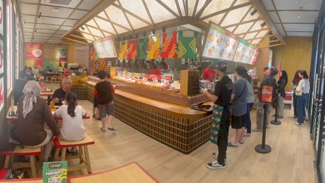 Haraku Ramen membuka gerai kedua di Mall Panakkukang.