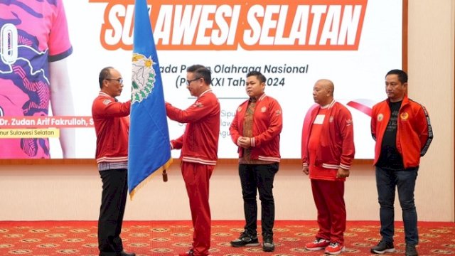 Lepas Kontingen Menuju PON Aceh-Sumut, Ini Pesan Pj Gubernur kepada para Atlet