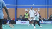 Seto-Rezki Tunjukkan Kepiawaian Bermain Bulutangkis, Komitmen Dorong Lahirnya Bibit Atlet Berprestasi