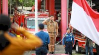 Jadi Pembina Apel Pagi di Dinas Damkar, Pjs Walikota Minta Gencarkan Sosialisasi Bahaya Kebakaran