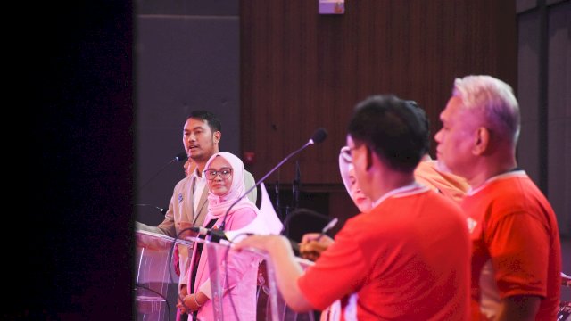 Pasangan calon Wali Kota dan Wakil Wali Kota Makassar nomor urut 2, Andi Seto Asapa-Rezki Mulfiati Lutfi.