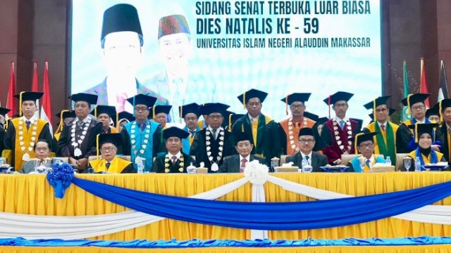 Sekda Jufri Rahman Dampingi Menteri Agama di Dies Natalis ke 59 UIN Alauddin Makassar
