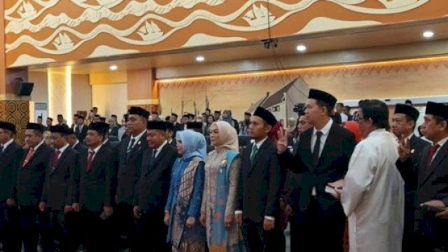 Pelantikan 50 Anggota DPRD Makassar Periode 2024-2029.