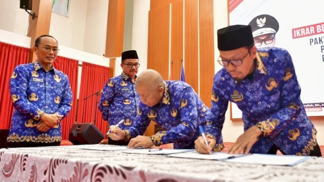 ASN Pemprov Sulsel Tandatangani Pakta Integritas Netralitas Jelang Pilkada Serentak