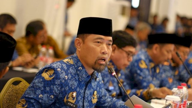 Pjs Walikota Makassar, Andi Arwin Azis, mengikuti High Level Meeting Tim Pengendalian Inflasi Daerah (TPID) se-Sulawesi Selatan yang digelar di Same Hotel Bulukumba, Senin (18/11/2024).