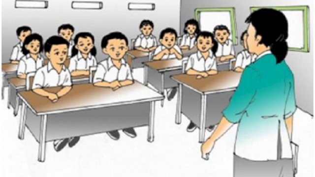 ilustrasi belajar di kelas. (int)