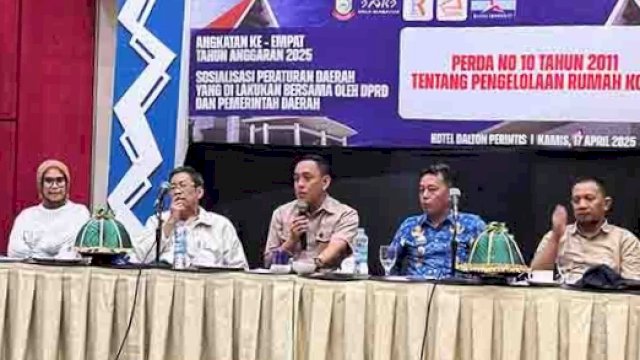 Tri Sulkarnain Pimpin Sosialisasi Perda Kost