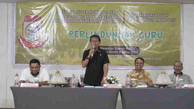 Sosialisasi Perda Perlindungan Guru, Anggota DPRD Makassar Ini Dorong Penguatan Peran Pendidik