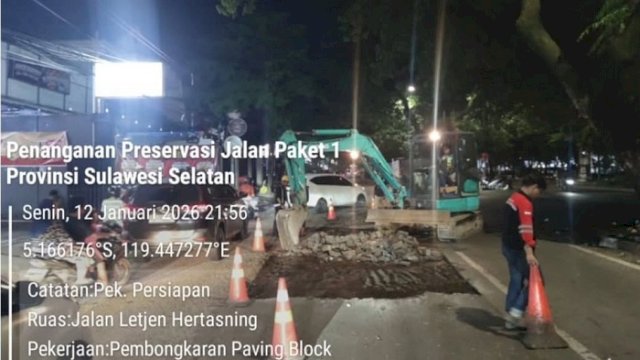 Progres Preservasi Jalan Hertasning Makin Nyata, Gubernur: Mohon Bersabar
