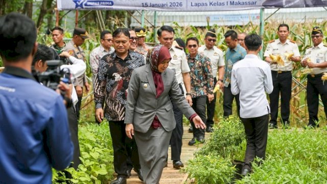 Aliyah Mustika Ilham Hadiri Panen Raya di Lapas Kelas I Makassar, Dukung Pembinaan Kemandirian Warga Binaan