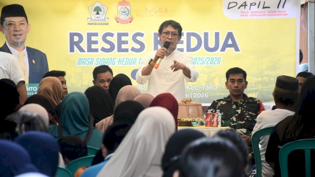 Anggota DPRD Kota Makassar, Muhammad Yulianto Badwi serap Aspirasi Warga Tallo, Minggu (15/2/2026).