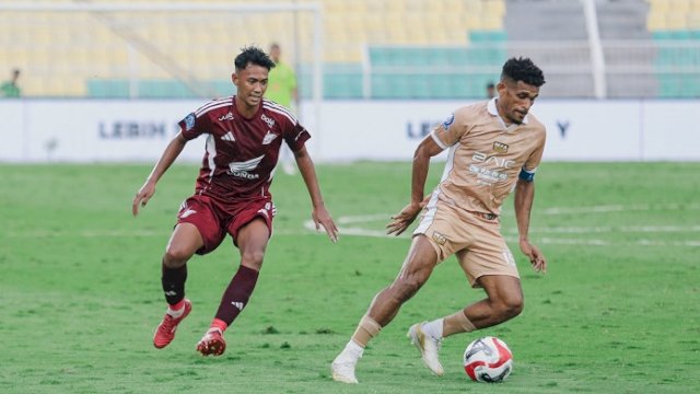 PSM Makassar ditaklukkan Dewa United dengan skor 2-0 dalam pertandingan pekan ke-21 Super League 2025/2026 yang berlangsung di Stadion Gelora BJ Habibie, Parepare, Sabtu (14/2/2026) sore. (Foto: X/@PSM_Makassar)
