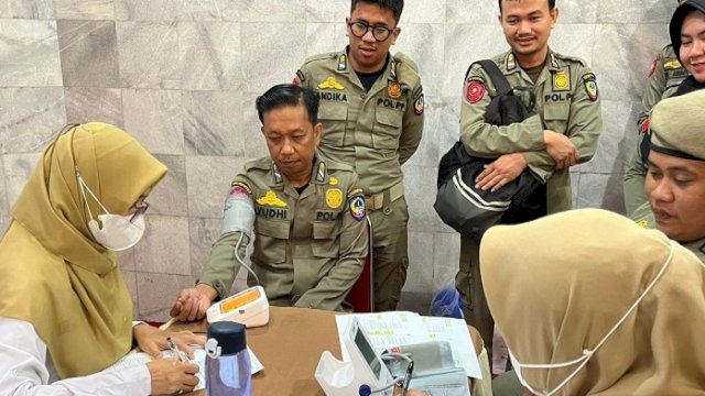 Dinkes Sulsel dan Satpol PP Gelar Skrining Kesehatan bagi 612 Personel