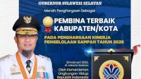 Gubernur Sulsel Terima Penghargaan Pembina Terbaik Pengelolaan Sampah 2026