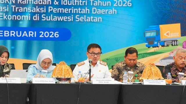 Sekda Sulsel Paparkan 11 Poin Strategis dalam HLM TPID&ndash;TP2DD Jelang Ramadan