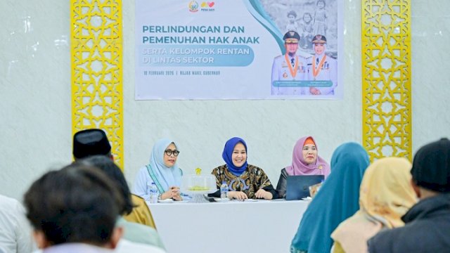 Diskusi Perlindungan Anak Jalanan dan Kelompok Rentan, Wagub Sulsel: Penanganannya Harus Lintas Sektor