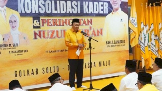 Pelaksana Tugas Ketua Golkar Sulsel, Muhidin M Said.