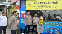 Pastikan Pengamanan Mudik Siap, Kapolres Pelabuhan Makassar Cek Pos Pam Ops Ketupat 2026