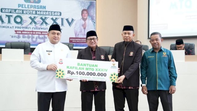Munafri Lepas 105 Kafilah ke MTQ Tingkat Provinsi di Maros, Target Juara Umum