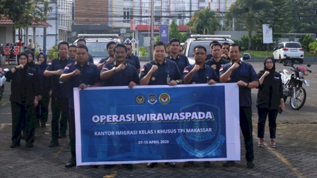 Kantor Imigrasi Kelas I Khusus TPI Makassar menggelar Operasi Wirawaspada. (ist)