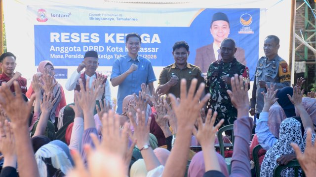 Anggota DPRD Makassar, Odhika Cakra Satriawan serap Aspirasi Warga Biringkanaya, Selasa (19/5/2026).