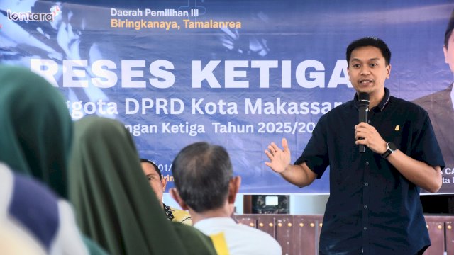 Anggota DPRD Makassar, Odhika Cakra Satriawan serap Aspirasi Warga Biringkanaya, Kamis (21/5/2026).