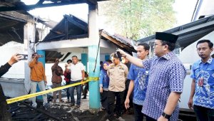 Wabup Gowa Tinjau Lokasi Kebakaran RSUD Syekh Yusuf, Pastikan Pelayanan Tetap Berjalan