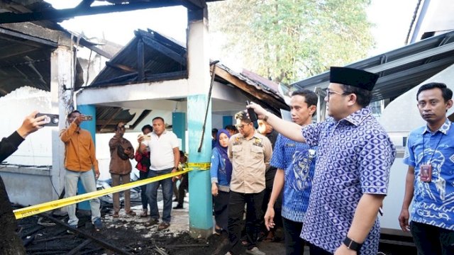 Wabup Gowa Tinjau Lokasi Kebakaran RSUD Syekh Yusuf, Pastikan Pelayanan Tetap Berjalan