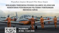 Pemprov Sulsel Buka Beasiswa Pilot 2026, Pendaftaran Mulai 20 Mei, Ini Syaratnya
