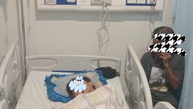 Korban begal harus menjalani perawatan di RSUD Daya Makassar. 