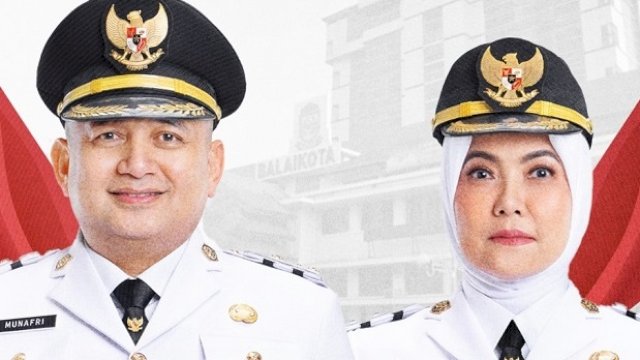 Walikota Makassar Munafri Arifuddin dan Wakil Walikota Aliyah Mustika Ilham.