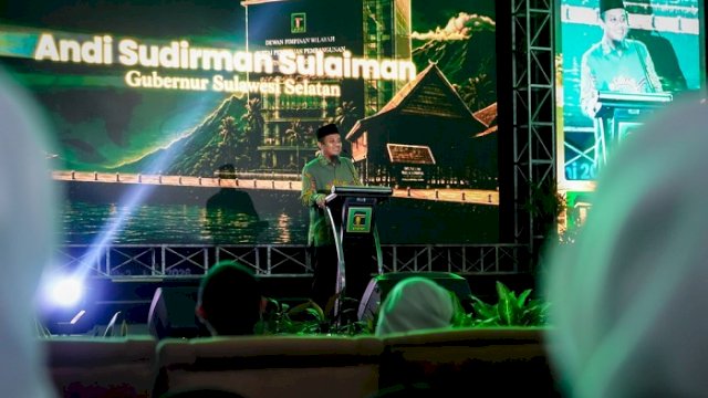 Hadiri Pelantikan DPW PPP Sulsel, Gubernur Ajak Perjuangkan Dukungan Pusat untuk Pembangunan Daerah
