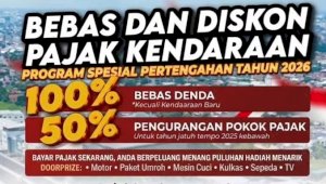 Pemprov Sulsel Hapus Denda Pajak Kendaraan 100 Persen, Beri Diskon Pokok Pajak hingga 50 Persen
